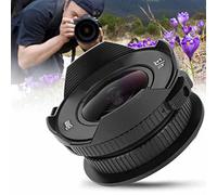 Qukaim 8mm F3.8 Fish Eye Wide Angle Lens for Olympus M4/3 Mount Camera, Compatible Wide Angle Lens, Ideal for Landscape and Creative Photography
