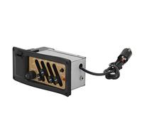 Qukaim Acoustic Guitar Electric Box Pickup Lipstick Tube Pickup, Electric Guitar Single Coil Pickup with Alnico V Magnet, Folk Acoustic Guitar Sound Hole Pickup, Includes Volume and Tone Knobs, Gold