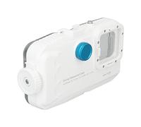 Qukaim Action Camera Hard Shell Case, Waterproof Multi Pocket Carrying Case with Soft Handle, 2 Way Zipper for Osmo Action 4/3, 40m/130ft Diving Case for 14/13/12