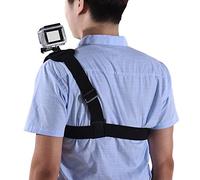 Qukaim Adjustable Action Camera Single Shoulder Chest Strap Mount for Hero 7/6/5/4, YI, Sport Camera Neck Strap, Elastic Strap, Outdoor Activities Accories
