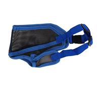 Qukaim Adjustable Dog Muzzle Adjustable Dog Muzzle, Breathable Mesh Muzzle for Bulldogs, Shar Peis, Chihuahuas, Anti-Bite and Anti-Barking Dog Mouth Guard for Outdoor Training, Blue, Medium