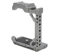 Qukaim Aluminium Alloy Half Camera Cage, Protective Housing Case with Cold Shoe Mount, Fits A1 Camera, 1/4in & 3/8in, Lightweight, Design