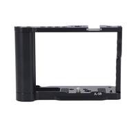 Qukaim Aluminum Alloy Camera Cage for S9, 1/4in & 3/8in Thread Holes, Cold Shoe Mount, Video Camera Cage Rig, Lightweight Design, Profional Use