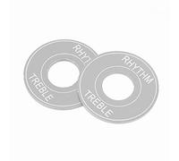 Qukaim Aluminum Toggle Switch Plate for LP EPI Electric Guitar, Black Rhythm Treble Washer Ring, Guitar Toggle Switch Ring, Metal Accory