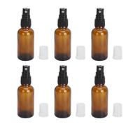 Qukaim Amber Empty ential Oil Bottles 3pcs Amber Glass Essential Oil Roller Bottles Set, 5ml Portable Oil Dispensing Bottles, 6pcs Amber Empty Sprayer Bottles, 50ml Travel Liquid Containers