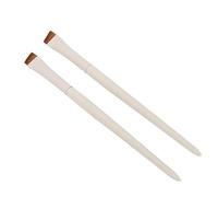 Qukaim Angled Eyebrow Brush Angled Eyebrow Brush, 2pcs Slanted Brow Brush Set, Professional Makeup Tool with Soft Hair, Ultra Thin Design for Brow Powder Application,
