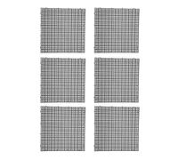 Qukaim Aquarium Bottom Filter 6Pcs Aquarium Bottom Filter Grid Plate, 30x30cm Isolation Dividers for Fish Tank, Cutting Splicing Crate, Black