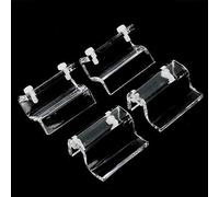 Qukaim Aquarium Glass Cover Support 4Pcs Aquarium Glass Cover Holder, Acrylic Clip Support Clamp for Fish Tank Glass Cover, Durable Design, Easy Installation, Suitable for Various Aquarium Sizes