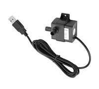 Qukaim Aquarium Pump USB DC 5V Brushl Pump, Immersible Water Circulation Pump for Aquarium Fish Tank, Ideal for CO2 Atomizer Diffuser and Bubble Counter Refiner, 5W Power Output