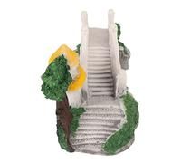 Qukaim Aquarium Resin Arch Bridge Aquarium Bridge Decoration, Resin Craft Arch Bridge Ornament for Fish Tank Landscaping, Realistic DIY Design, 10 x 5 x 3 in, Ideal for Aquatic Environments