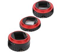 Qukaim Auto Focus Macro Extension Tube Ring Set, 1m 21mm 31mm for EF Mount, Aluminum Alloy Camera Lens Adapter for Canon 5D4/5DSR/5DS, Macro Photography Accory