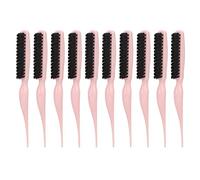 Qukaim Back Combing Teasing Brush 8pcs Z Shaped Comb Set, Wide Tooth Hair Detangling Brush, 9 Rows Detachable Teeth, Ergonomic Design Teasing Brush for Back Combing, Portable Hair Styling Tools