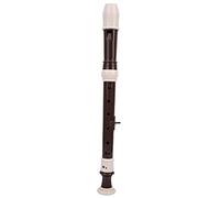 Qukaim Baroque Recorder 8 Holes Baroque Recorder, Woodwind Instrument with PU Bag and Cleaning Tool, Coffee Color, Suitable for Beginners and Musicians