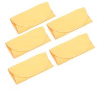 Qukaim Bass Clarinet Swab 5 Pcs Cleaning Cloth Swab Set, Washable Soft Flute Cleaning Kit for Saxophone, Clarinet, and Bass Clarinet, Good Water Absorption, Reusable