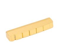 Qukaim Brass Bridge Nut 42mm Pre Slotted Nut, 6 String Acoustic Guitar Nut Replacement, Brass Bridge Nut for String Instrument Accories