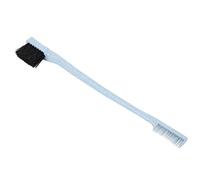 Qukaim Brow Brush Eyebrow Brush, Unique Double Head Makeup Eyelash and Brow Brush, Includes Lash Comb and Dye Mixing Bowl, Blue