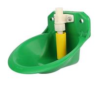 Qukaim Calf Milk Feeding Bottle, 2L Capacity, Rubber Nipple with Handle, Colostrum Feeder for Calves, Includes 5pcs Stainl Steel Copper Cap Automatic Pig Nipple Waterer