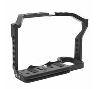 Qukaim Camera Cage, Aluminum Alloy Video Cage with 1/4 Inch & 3/8 Inch Screw Holes, Cold Shoe Port for Z50, Compact Design for Video Rig Setup