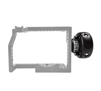 Qukaim Camera Cage Kit, Aluminum Alloy Protective Cover Case with Grip Handle, Compatible with Canon M50, Photography Accories, Cold Shoe Mount, Multiple Mounting Holes