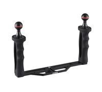 Qukaim Camera Diving Rig, Dual Handle Handheld Underwater Tray Stabilizer, Bracket for DSLR Sports Camera, Compatible with Diving Housing, Lightweight, Easy to Use