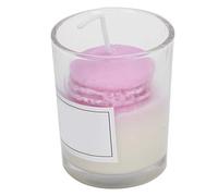 Qukaim Candle Aromatherapy Candle, Portable Cute Romantic Candle with Glass Cup, Home Decoration Gift, Purple
