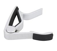 Qukaim Capo Capo Tone Change Quick Aluminium for Acoustic/Electric Guitar, Ukulele, Bass, Violin, Banjo, Silver, Lightweight, Easy to Use