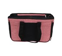 Qukaim Cat Bag Carrier Reflective Puppy Raincoat Jacket, Waterproof Breathable Pet Dog Hooded Rain Coat, XS, Pink with Black Pattern, Includes D Ring, Portable Cat Carrier for Small Animals