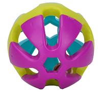 Qukaim Cat Rattle Toy Ball NonToxic Plastic Cat Chasing Rattle Toy Ball with Bell, Interactive Cat Toy for Pouncing and Catching, Pet Supplies for Indoor Cats
