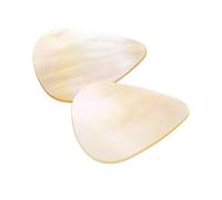 Qukaim Celluloid Guitar Veneer 2Pcs Celluloid Guitar Head Veneer, White Pearl Pattern, 0.7mm Thick, Acoustic Guitar Veneer, Guitar Parts