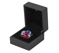 Qukaim Color Prism Optical Glass Cabin Shape Desk Ornament, RGB Dispersion Prism for Physics Teaching, Art Decor, Photography, 10 cm Long, Multi-Color