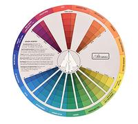 Qukaim Color Wheel Paper Card Tattoo Color Wheel Paper Card, Color Learning Guide for Nail Pigment Selector, Paint Color Wheel, 10 x 10 in, Ideal for Artists and Nail Technicians