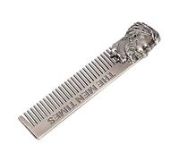 Qukaim Comb Stainless Steel Beard Comb, Manual Beard Shaver and Mustache Styling Tool, Vintage Design, Perfect for Shaping and Grooming, Men’s Grooming Essential