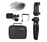 Qukaim COMICA CVM-V30 LITE Microphone, Super-Cardioid Polar Pattern, Cold-Shoe Design Condenser MIC for Smartphone and Camera, Black