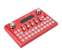 Qukaim Computer Card Metal Shell USB Live Sound Card, 1200mA DC5V/1A, Compatible with Mobile Phone and Computer, Red
