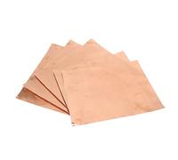 Qukaim Copper Foil Paper 5Pcs Copper Foil Sheet, Single Sided Conductive Shielding Paper for Electromagnetic Isolation, Ideal for Notation Notebooks and Conductive Products