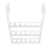 Qukaim Coral Frag Rack Aquarium Tree Truck Decoration, Resin High Simulation Fadel Fish Tank Ornament with Holes, GM1463 Coral Frag Rack, Clear Acrylic Vertical 3 Layer Holder for Coral Fragments