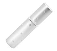 Qukaim Cosmetic Container Refillable Perfume Atomizer Bottle, 10ml Aluminium Empty Spray Bottle, Portable Pump Lotion Container, Silver Cosmetic Bottle, 5pcs Set, Includes Cotton Aroma Pads