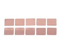 Qukaim CPU Heatsink Sheet Copper Heatsink Pad Shim Kit, Quick Cooling Thermal CPU Cooler for VGA VRAM RAM, 0.5mm / 0.02in Thickness