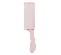 Qukaim Curved Hair Cutting Comb Curved Barber Comb, S Shaped Arc Hair Cutting Comb for Flat Top, Professional Positioning Tool, Pink