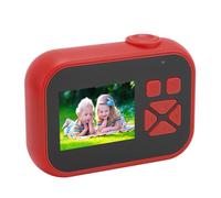 Qukaim Cute Digital Camera, 24MP HD, 4X Digital Zoom, Water Resistant, Shockproof, Autofocus, 2.0 Inch Screen, Compact Travel Camera, Red