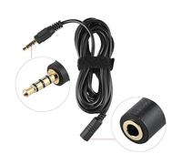 Qukaim CVM-D02 Dual-Head Lavalier Lapel Microphone, 6m/19.7ft Omnidirectional Condenser Mic, Compatible with Canon Nikon A7 A6300, 6 6Plus, for Interview Livestream Teaching