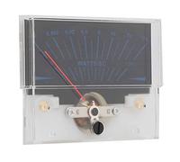 Qukaim DB Meter 45mm Round Pointer VU Meter Head, White DC500uA Power Tester with LED Backlight for Stereo VU Meter, Level Indicator, Electronics Amplifier Board