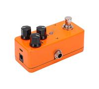 Qukaim Digital Effect Pedal Mini Delay Guitar Effect Pedal, Adjustable Digital Effect Pedal for Musicians, Lightweight, Compact Design, Orange