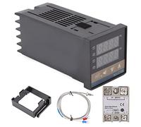 Qukaim Digital PID tat Temperature Controller, 100V-240V, 3.3ft M6 Imperial K Type Thermocouple, 40A Relay Module for Chicken House Heater Control