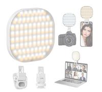 Qukaim Dimmable LED Ring Light 6.2", 3 Lighting Modes Brightn Adjustable for Live Streaming, Selfie Photography, Video Shooting, Compatible with DSLR Cameras, 3200K-5500K