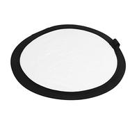 Qukaim Disc Light Reflector 11.8in Round Silver White, Double Sided Photo Reflector for Photography, Lighting Reflector, Pocket Reflector