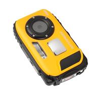 Qukaim Diving Camera 1080P 48MP Anti Shake, 5m Water Resistant Underwater Camera with 2.4 Inch Color Screen, 32G Memory Card, Autofocus, Yellow