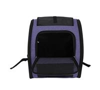 Qukaim Dog Backpack Carrier Reflective Puppy Raincoat, Lightweight Cat Backpack Carrier, Portable Breathable Design, Large Capacity for Outdoor Use, Waterproof Pet Hooded Jacket, Purple L (Up to