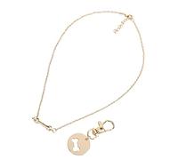 Qukaim Dog Bone Splice Necklace Dog Bone Splice Necklace, 2 Split Pendant Necklaces for Pet Owners, Adjustable Chain, Pink, Unique Pet Memorial Jewelry, Suitable for Dogs and Cats,