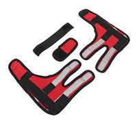 Qukaim Dog Front Leg Braces Dog Front Leg Braces, 1 Pair Pet Knee Pads for Ligament Injuries and Sprains, Support Sleeve, Red, Three Generations of Support Strips, Size S